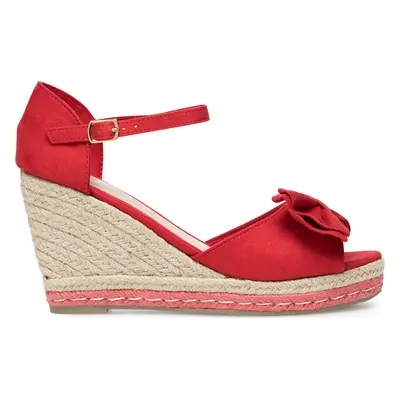 Espadrilky DeeZee WYL2710-02 Červená