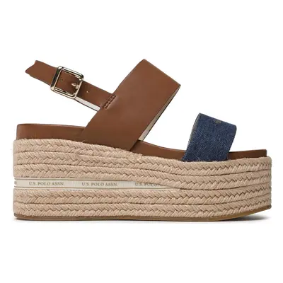 Espadrilky U.S. Polo Assn. Loren LOREN007 Hnědá