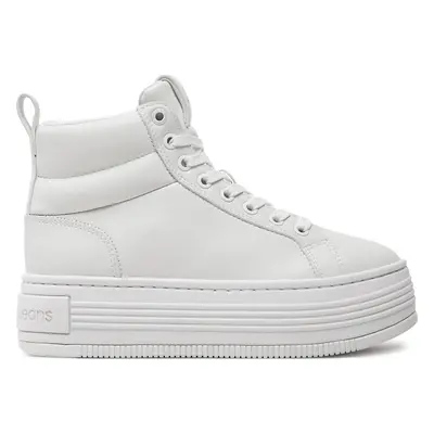 Sneakersy Calvin Klein Bold Platf Mid Oh Mg Lth YW0YW01583 Bílá