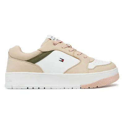 Sneakersy Tommy Hilfiger Low Cut Lace-Up Sneaker T3A9-33527-1269 S Bílá