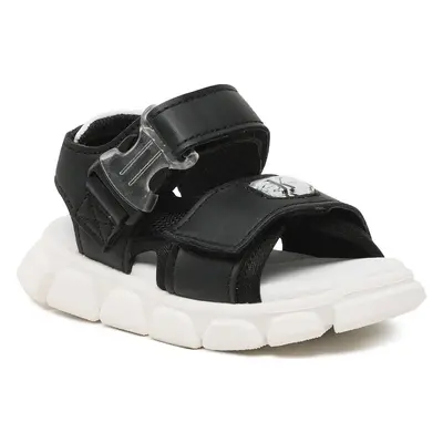 Sandály Calvin Klein Jeans Velcro Sandal V1B2-80609-0211 S Černá