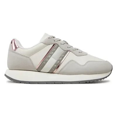 Sneakersy Tommy Jeans EVA Runner Metallic EN0EN02687 Écru