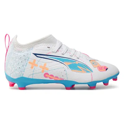 Boty na fotball Puma ULTRA 5 MATCH VOL. UP FG/AG Jr 108065 01 Bílá