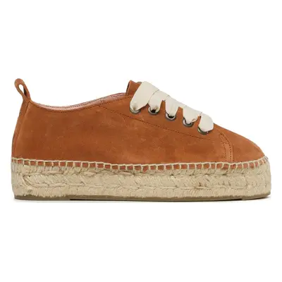 Espadrilky Manebi Lace-Up Espadrilles R 3.9 E0 Hnědá