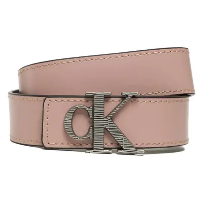 Dámský pásek Calvin Klein Jeans Mono Hardware Leather Belt 30mm K60K610364 Růžová