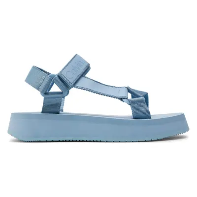 Sandály Calvin Klein Jeans Sandal Velcro Webbing Dc YW0YW01353 Modrá