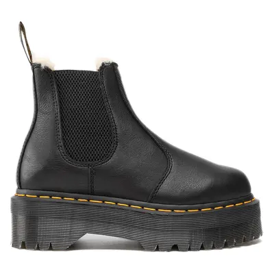 Kotníková obuv s elastickým prvkem Dr. Martens 2976 Quad Fl 25635001 Černá