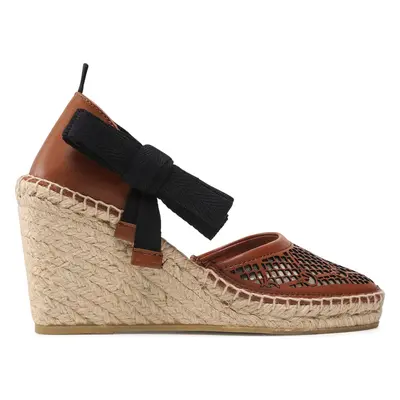 Espadrilky Pinko Patty Sandalo PE 22 BLKS1 1H211A Y86A Hnědá