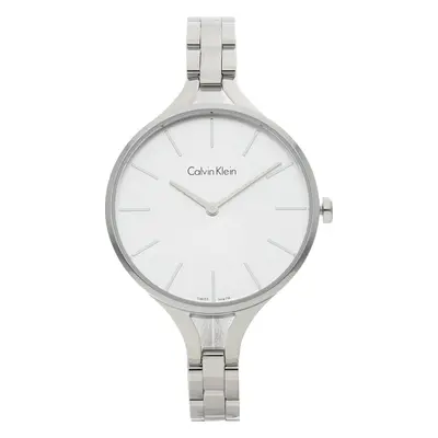 Hodinky Calvin Klein Graphic K7E23146 Stříbrná