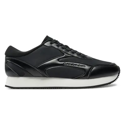 Sneakersy Calvin Klein Jeans Retro Runner Multilayer YM0YM01117 Černá