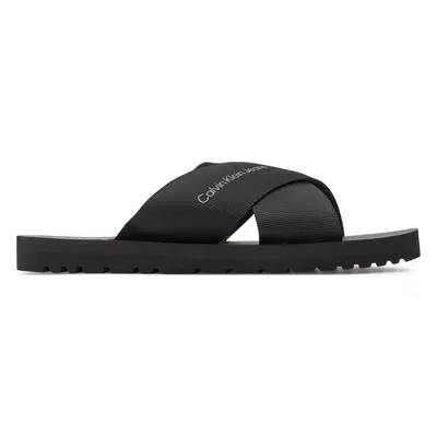 Nazouváky Calvin Klein Jeans Cross Sandal Slipon Rp In Btw YM0YM00942 Černá