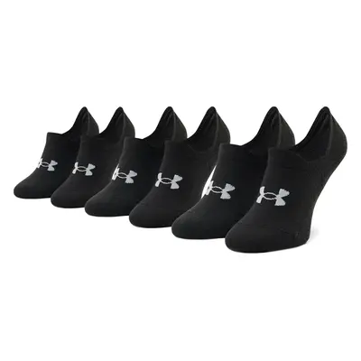 Sada 3 párů kotníkových ponožek unisex Under Armour Ua Ultra Lo 1351784-001 Černá