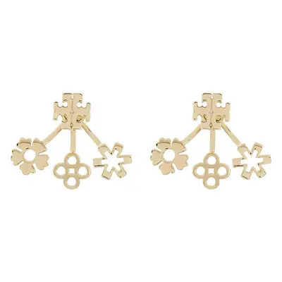 Naušnice Tory Burch Kira Clover Front-Back Earring 160178 Zlatá