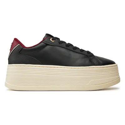 Sneakersy Tommy Hilfiger Th Platform Sneaker Triangle FW0FW08115 Černá