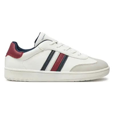 Sneakersy Tommy Hilfiger Stripes Low Cut Lace-Up Sneaker T3X9-33645-1269 Bílá