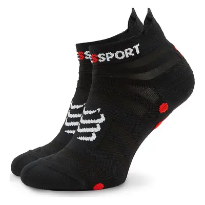 Nízké ponožky Unisex Compressport Pro Racing Socks v4.0 Ultralight Run Low XU00051B Černá