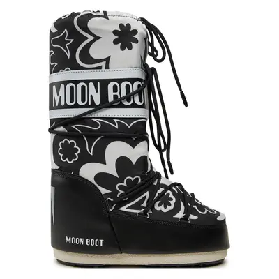 Sněhule Moon Boot Mb Icon Flower 80D1402940 Černá