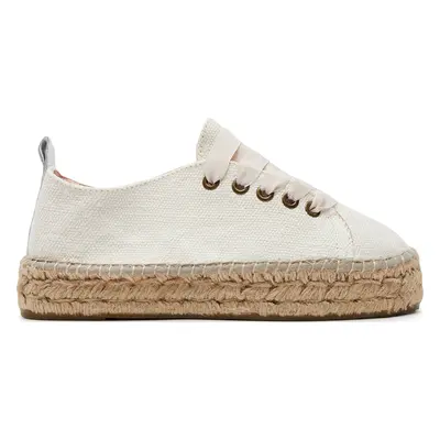 Espadrilky Manebi La Havana Lace-Up Espadrilles O 7.0 E0 Bílá