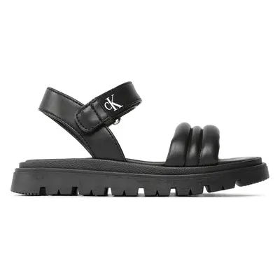 Sandály Calvin Klein Jeans Velcro Sandal V4A2-80512-1614 Černá