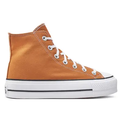 Plátěnky Converse Chuck Taylor All Star Lift Platform A11537C Oranžová