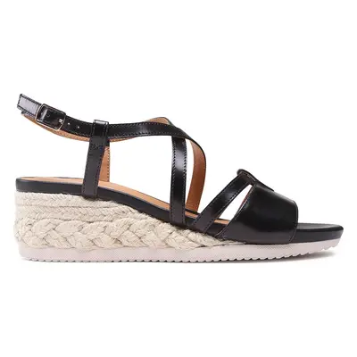 Espadrilky Geox D Ischia Corda D35HHA 00043 C9999 Černá