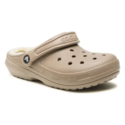 Nazouváky Crocs Crocs Classic Lined Clog 203591 Béžová