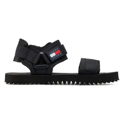 Sandály Tommy Jeans Tjm Sandal Luxe EM0EM01387 Černá