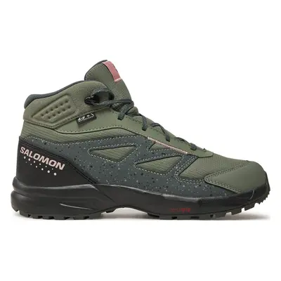 Trekingová obuv Salomon Outway Mid Climasalomon™ Waterproof L47561700 Zelená