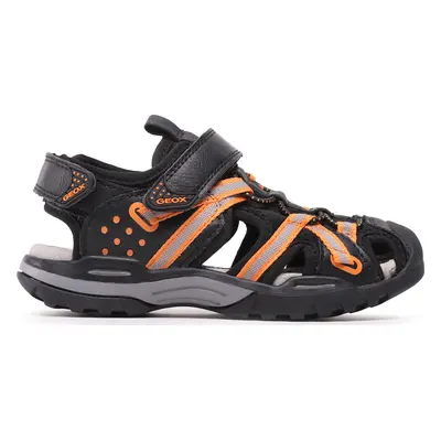 Sandály Geox J Borealis Boy J920RB0ME14C0038 S Černá