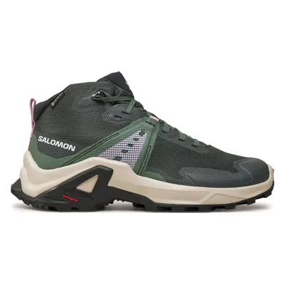 Trekingová obuv Salomon X Raise Mid Gore-Tex L47458100 Zelená