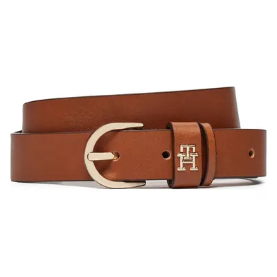 Dámský pásek Tommy Hilfiger Essential Effortless AW0AW16354 Hnědá