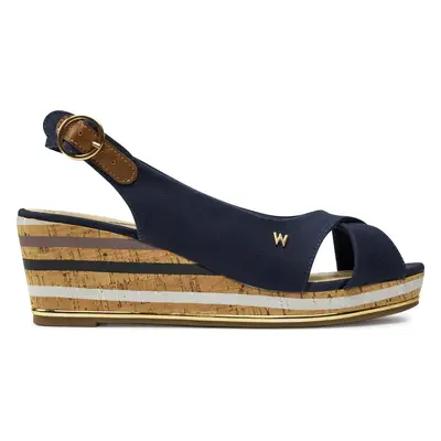 Sandály Wrangler Raval Marina Women Semi Wedge 20241058 Tmavomodrá