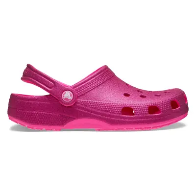 Nazouváky Crocs Classic Glitter Clog 205942 Růžová