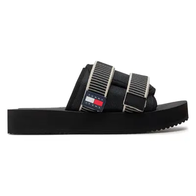 Nazouváky Tommy Jeans Tjm Sandal Casual EM0EM01389 Černá