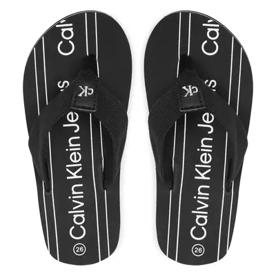 Žabky Calvin Klein Jeans Logo Flip Flop V3X8-80624-0058 M Černá