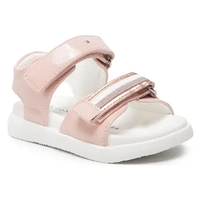 Sandály Tommy Hilfiger Velcro Sandal T1A2-32169-0710 M Růžová