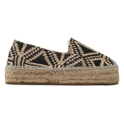 Espadrilky Manebi Raffia Pattern Double Sole Espadriles G 5.2 D0 Béžová