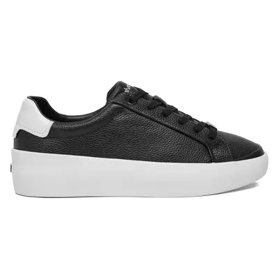 Sneakersy Calvin Klein Vulc Lace Up Lth HW0HW02214 Černá