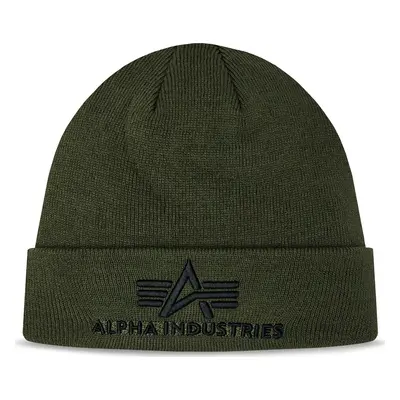 Čepice Alpha Industries 3D Beanie 168910 Zelená