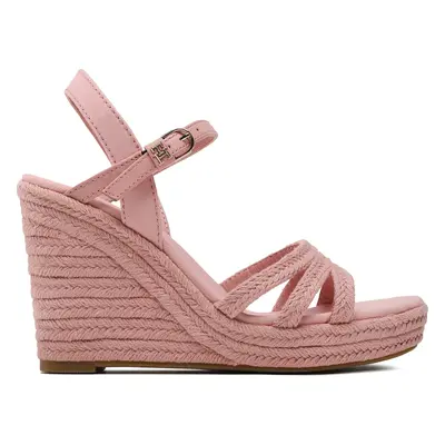 Espadrilky Tommy Hilfiger Essential Wedge Sandal FW0FW07159 Růžová