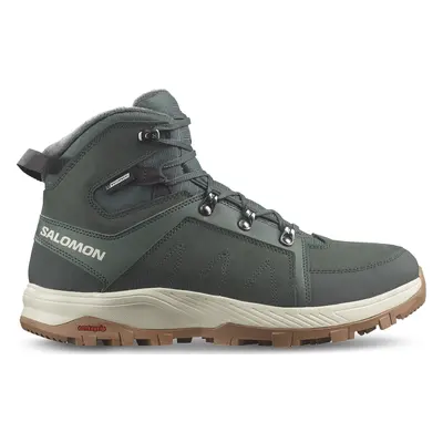 Trekingová obuv Salomon Outchill Thinsulate™ Waterproof L47328100 Zelená