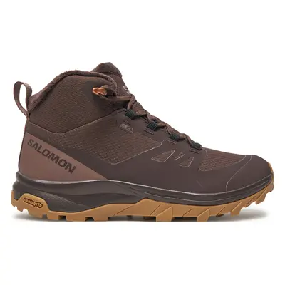 Trekingová obuv Salomon Outsnap Climasalomon™ Waterproof L47685100 Hnědá