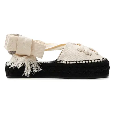 Espadrilky Tory Burch Woven Bouble T Espadrille 282 Béžová