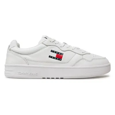 Sneakersy Tommy Jeans Tjm Cupsole Leather Ess EM0EM01443 Bílá