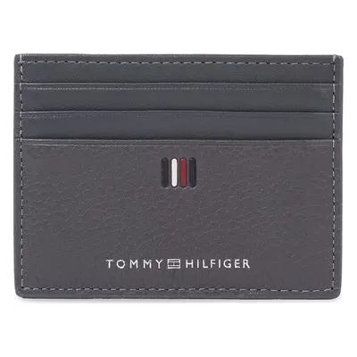 Pouzdro na kreditní karty Tommy Hilfiger Th Central Cc Holder AM0AM11858 Šedá