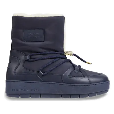 Sněhule Tommy Hilfiger Tommy Essential Snowboot FW0FW07504 Modrá