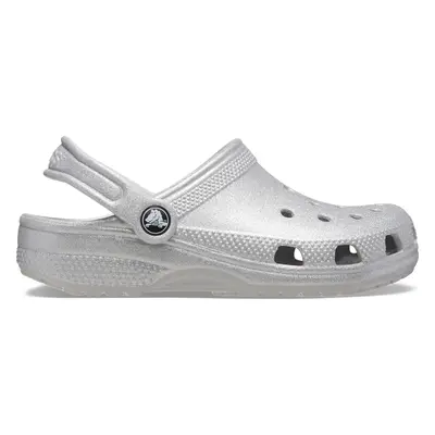 Nazouváky Crocs Classic Glitter Clog K 206993 Stříbrná