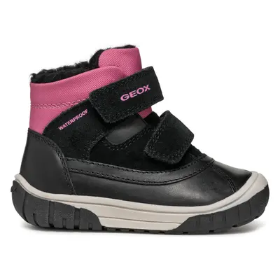 Kozačky Geox B Omar Girl Wpf B462LC 022FU C0922 S Černá