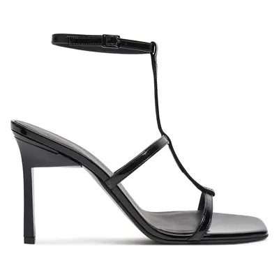 Sandály Calvin Klein Heel Gladi Sandal 90 Pat HW0HW02312 Černá