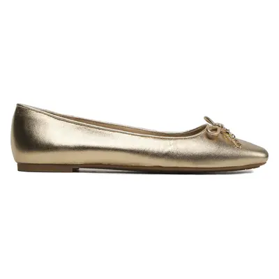 Baleríny MICHAEL Michael Kors Nori Flat 40F3NRFP1M Zlatá